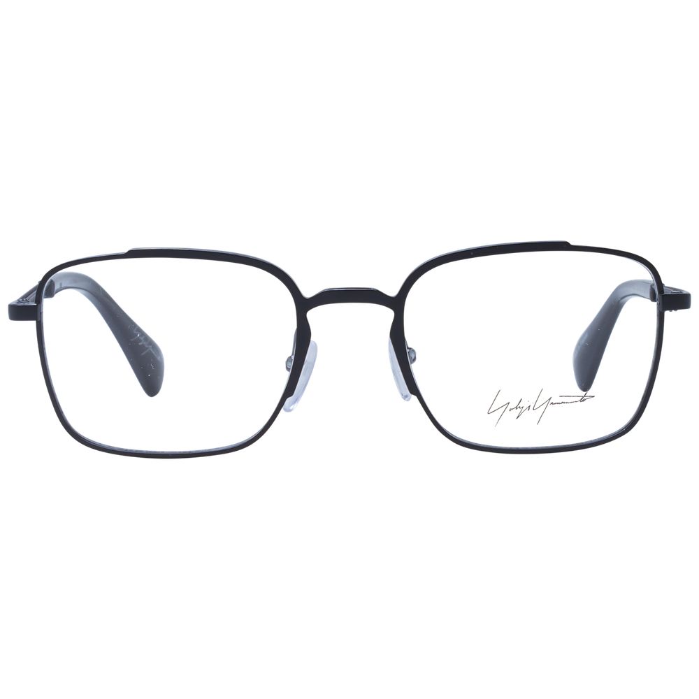 Eyeglasses Frames by Yohji Yamamoto for men in metal black showcases a refined full-frame frame design with a refined black coloured frame finish for a refined and sophisticated look.