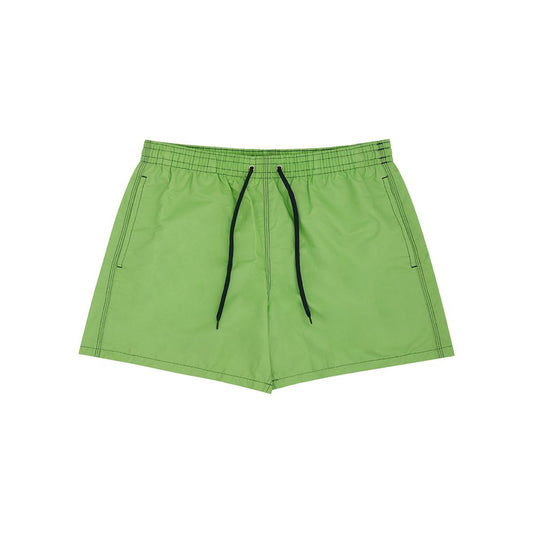Swim Shorts by Malo for men in polyester green presents a beach chic silhouette from the Men's Polyester Swim Shorts collection, showcasing a beach chic cut for a refined poolside look.