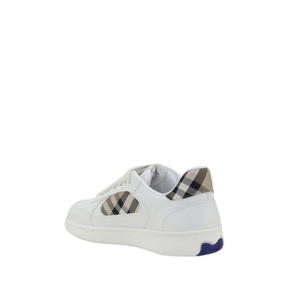 Sneakers by Burberry for men in leather white features an versatile design from the Men's Casual Leather Sneakers collection, highlighting a versatile casual style for a premium, high-fashion look.