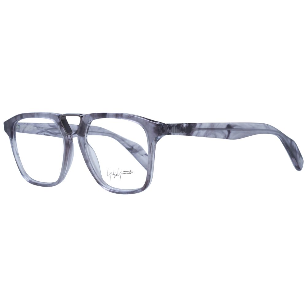 Eyeglasses Frames by Yohji Yamamoto for men in metal gray features an refined silhouette, showcasing the refined gray coloured frame and sophisticated full-frame frame design.