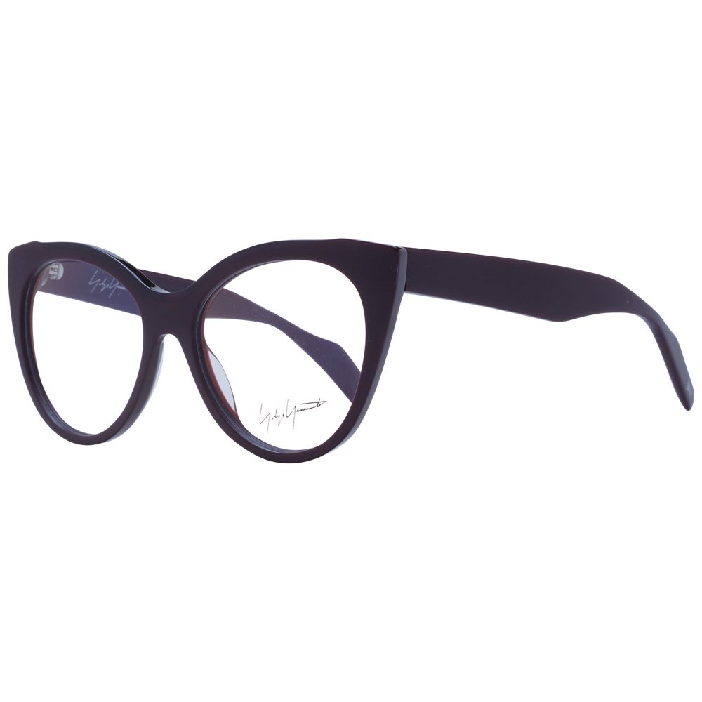 Eyeglasses Frames by Yohji Yamamoto for women in plastic purple features a refined silhouette, showcasing a refined purple coloured frame and full-frame frame design for a sophisticated, premium look.