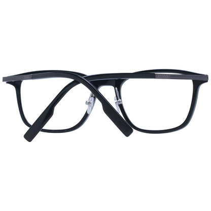 Eyeglasses Frames by Ermenegildo Zegna for men in titanium black showcases a refined full-frame frame design with a refined black coloured frame finish for a refined and sophisticated look.