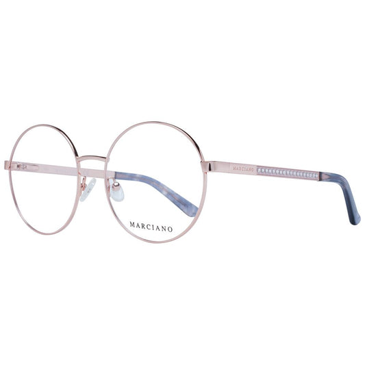 Eyeglasses Frames by Marciano by Guess for women in rose-gold showcases a refined full-frame frame design with a refined rose-gold coloured frame finish for a refined and sophisticated look.