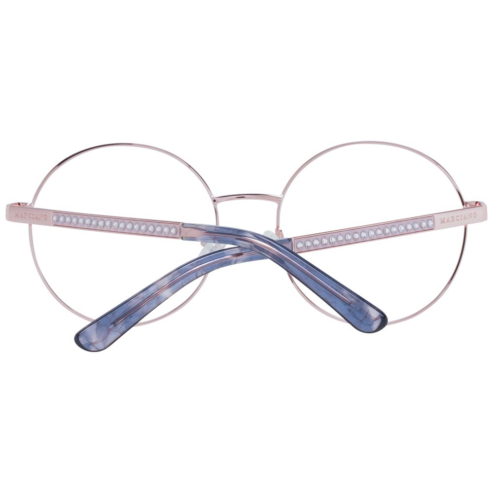 Eyeglasses Frames by Marciano by Guess for women in rose-gold showcases a refined full-frame frame design with a refined rose-gold coloured frame finish for a refined and sophisticated look.