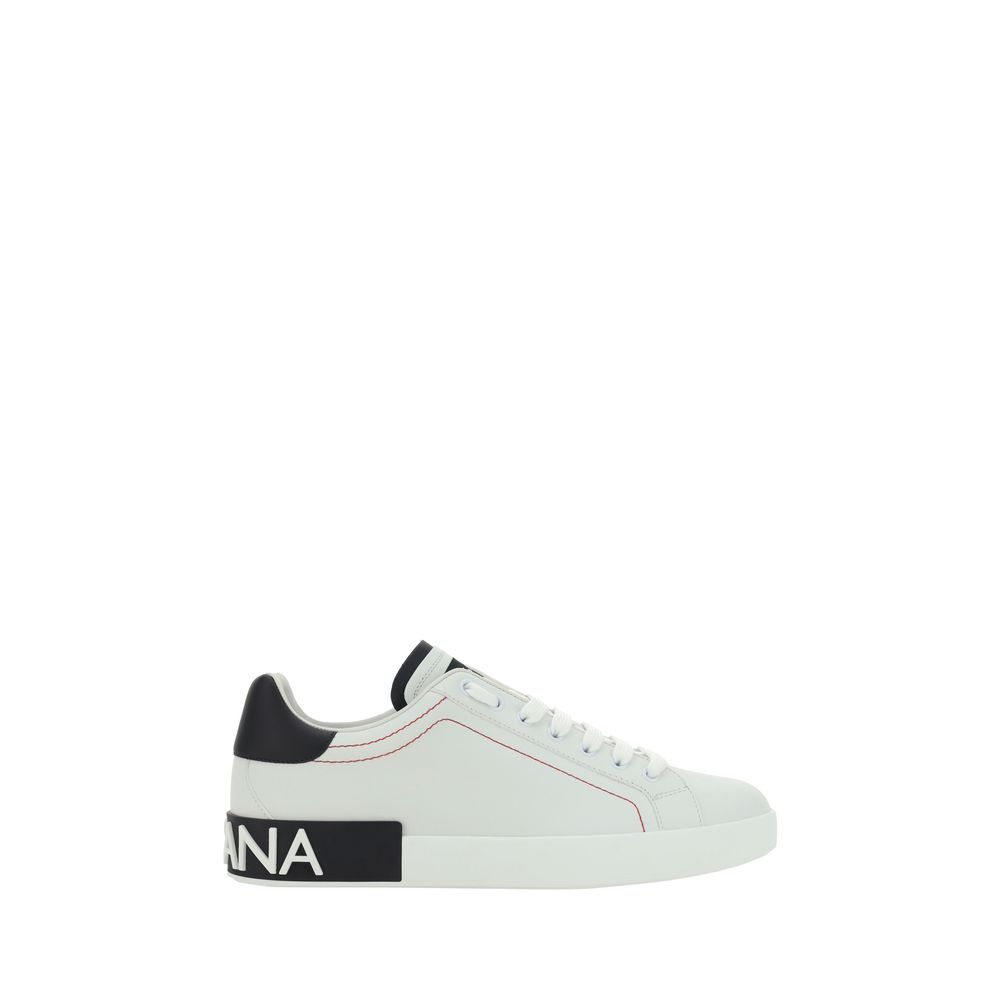 Sneakers by Dolce & Gabbana for men in bos taurus calfskin leather white features an timeless silhouette from the Men's Low Top Bos Taurus Calfskin Leather Sneakers collection, showcasing a signature low-top style with an timeless finish.