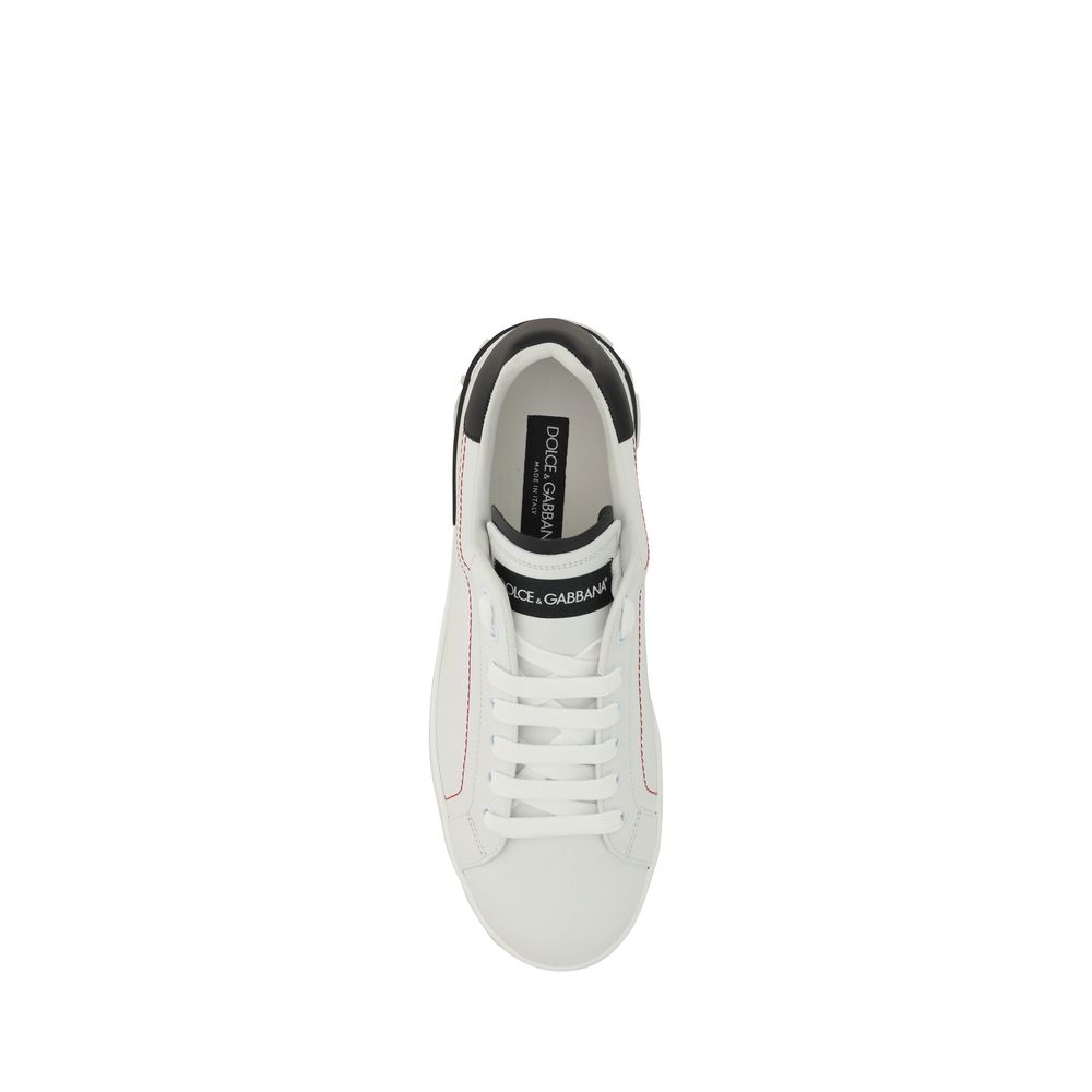 Sneakers by Dolce & Gabbana for men in bos taurus calfskin leather white features an timeless silhouette from the Men's Low Top Bos Taurus Calfskin Leather Sneakers collection, showcasing a signature low-top style with an timeless finish.