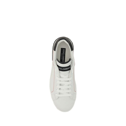 Sneakers by Dolce & Gabbana for men in bos taurus calfskin leather white features an timeless silhouette from the Men's Low Top Bos Taurus Calfskin Leather Sneakers collection, showcasing a signature low-top style with an timeless finish.