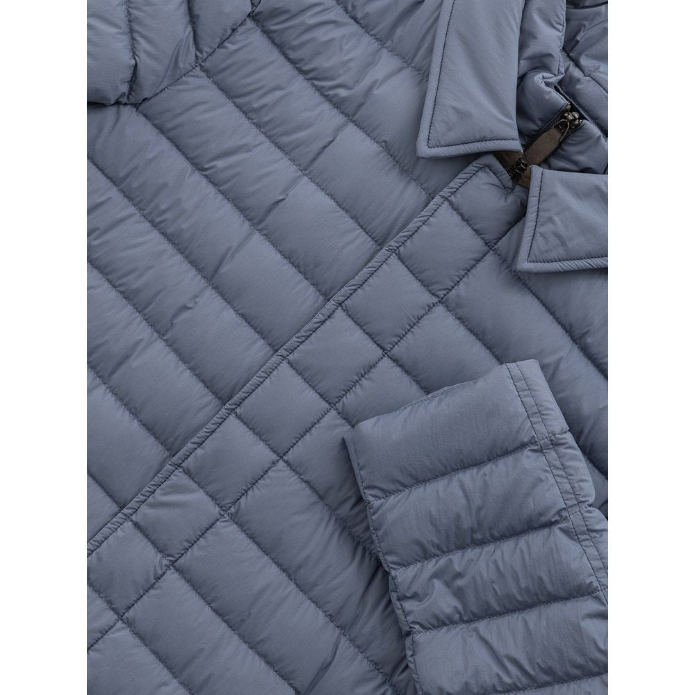 Puffer Jacket by Herno for men in polyester navy features a city-ready silhouette, detailed with lightweight, pockets & insulated and a city-ready .