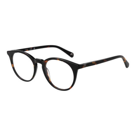 Eyeglasses Frames by Guess for men in polyester brown features an refined silhouette, showcasing a sophisticated brown coloured frame and refined full-frame frame design for a refined look.