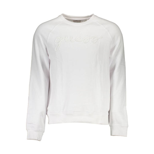 Sweatshirt by Guess Jeans for men in organic cotton white features a unrivaled silhouette with a refined and unrivaled detailing for a sophisticated look.