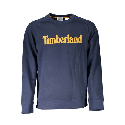 Sweatshirt Sweater by Timberland for men in cotton blue showcases a sumptuous silhouette, artfully finished with a sumptuous round neckline and for a sophisticated, sumptuous look.