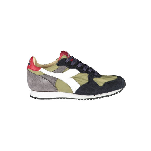 Sneakers by Diadora for women in cotton & leather green features a sumptuous design, perfectly showcasing the sumptuous athletic style of this Women's Athletic Cotton & Leather Sneakers.