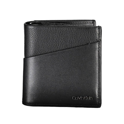 Cardholder Wallet by Calvin Klein for men in polyester leather black presents a refined silhouette, artfully capturing the essence of the Polyester Leather Cardholder Wallet design with sophisticated card-organization rfid-protection eco-friendly coin-purse for a refined look.