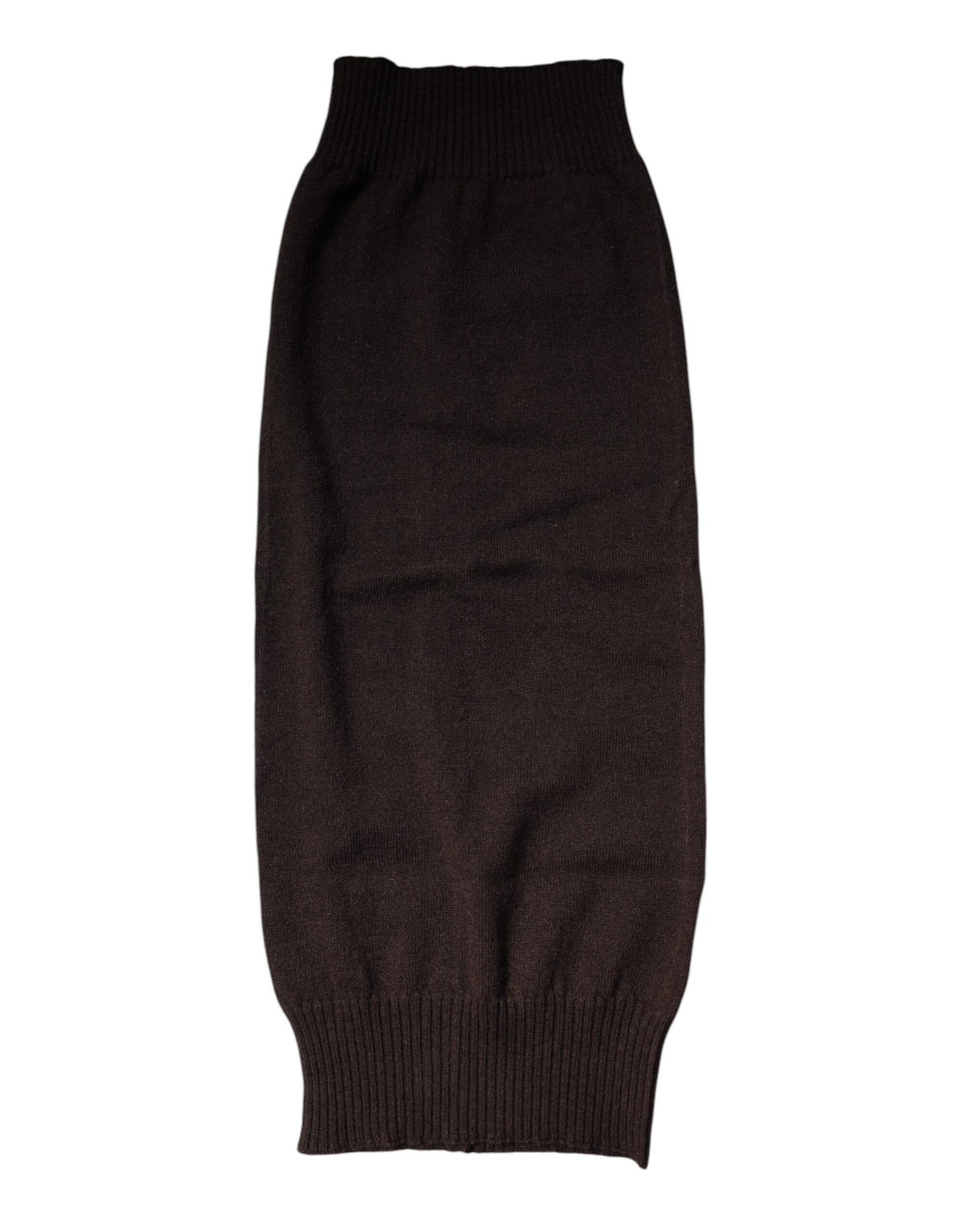 Dolce & Gabbana Cashmere Foulard Neck-Warmer Scarf - Black Brown
