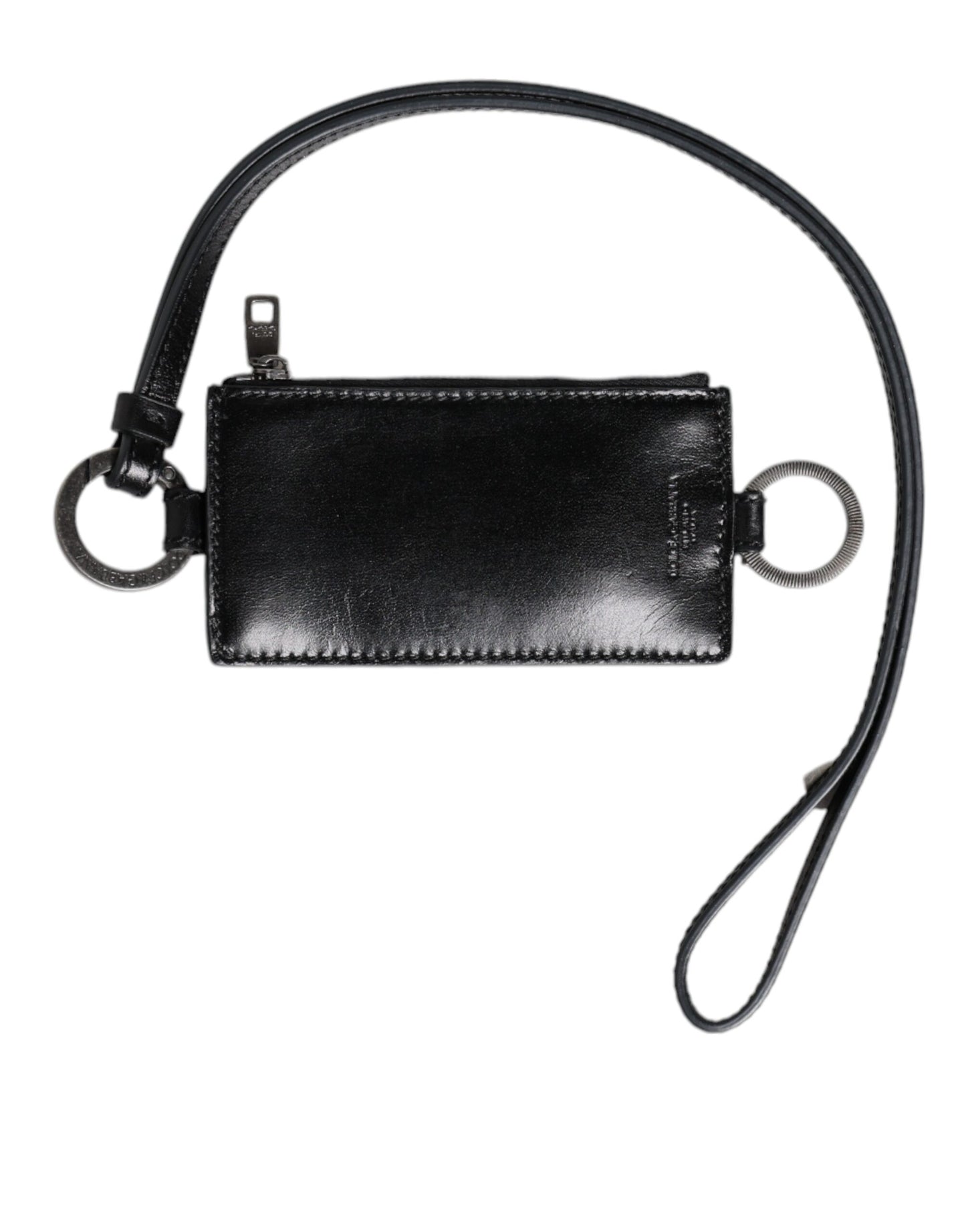 Cardholder Wallet by Dolce & Gabbana for men in horse leather black showcases a refined silhouette, artfully capturing the essence of the refined Horse Leather Cardholder Wallet design with functional card-organization.