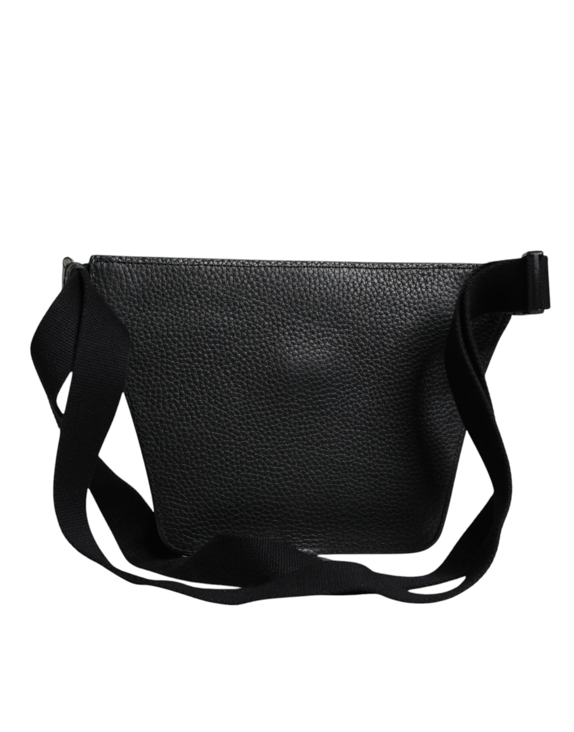Fanny Pack Backpack by Dolce & Gabbana for men in calfskin black features a stately Calfskin Fanny Pack Backpack design, showcasing a secure zipper, ample , and versatile belt-strap for a stately finish.