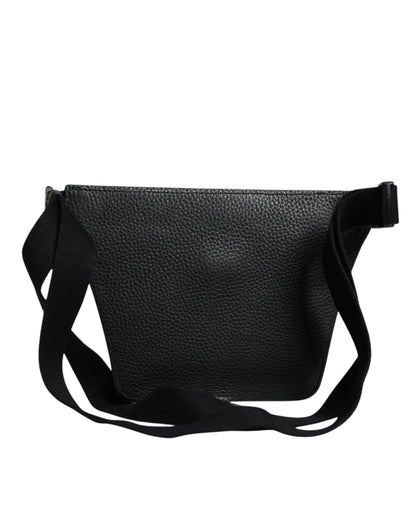 Fanny Pack Backpack by Dolce & Gabbana for men in calfskin black features a stately Calfskin Fanny Pack Backpack design, showcasing a secure zipper, ample , and versatile belt-strap for a stately finish.