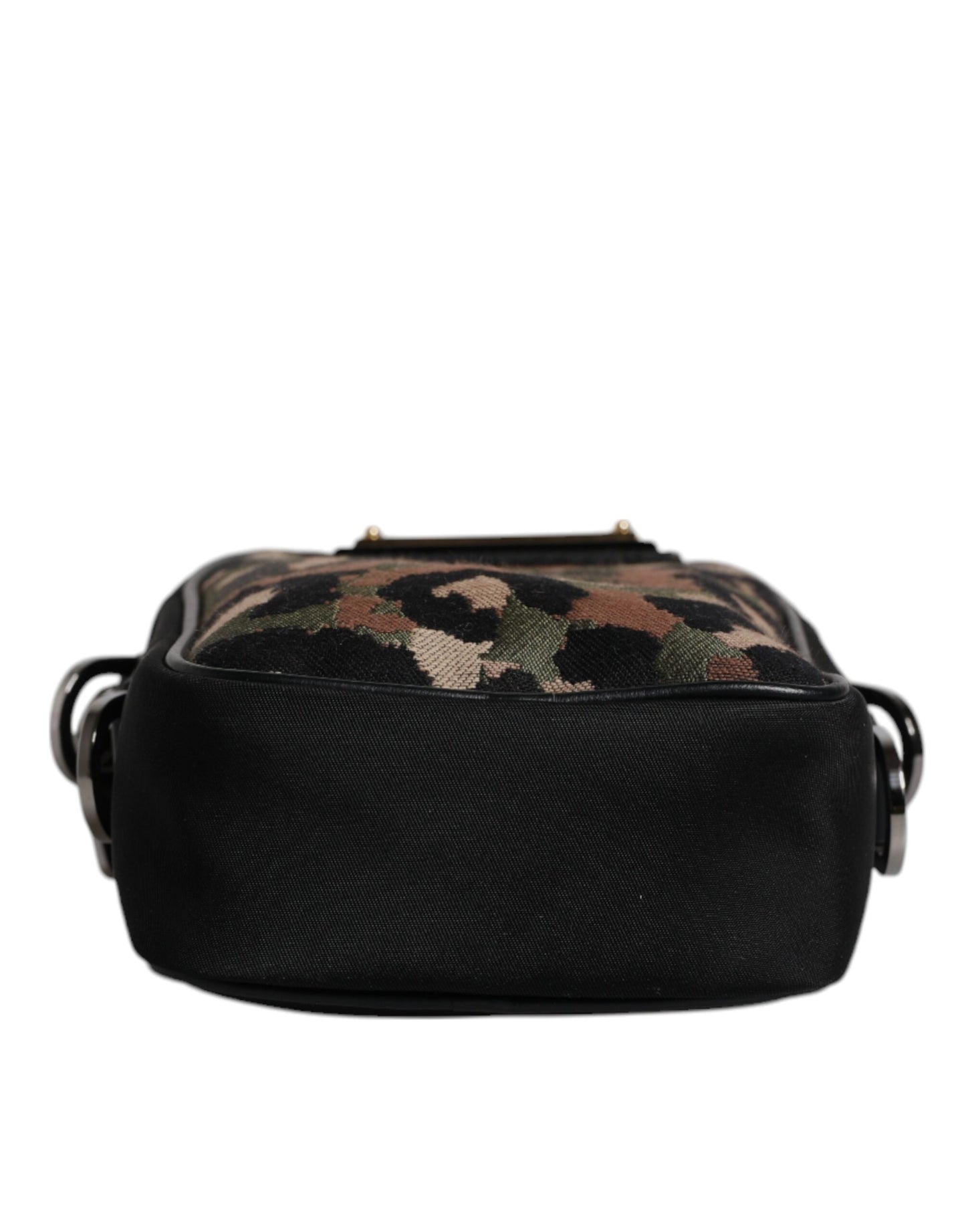 Shoulder Bag by Dolce & Gabbana for men in calfskin leather & poly cotton multicolor & jacquard features an effortlessly chic silhouette with a secure zipper, ample , and versatile shoulder-strap for effortlessly chic everyday luxury.