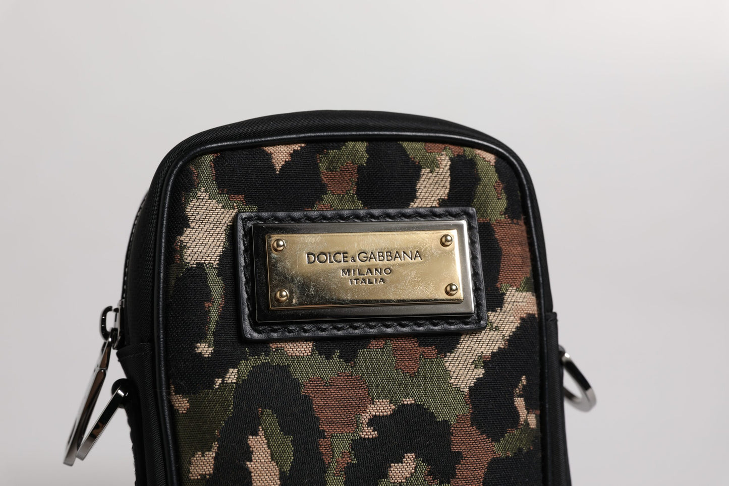 Shoulder Bag by Dolce & Gabbana for men in calfskin leather & poly cotton multicolor & jacquard features a statuesque silhouette, showcasing a secure zipper and statuesque with versatile shoulder-strap for a statuesque finish.