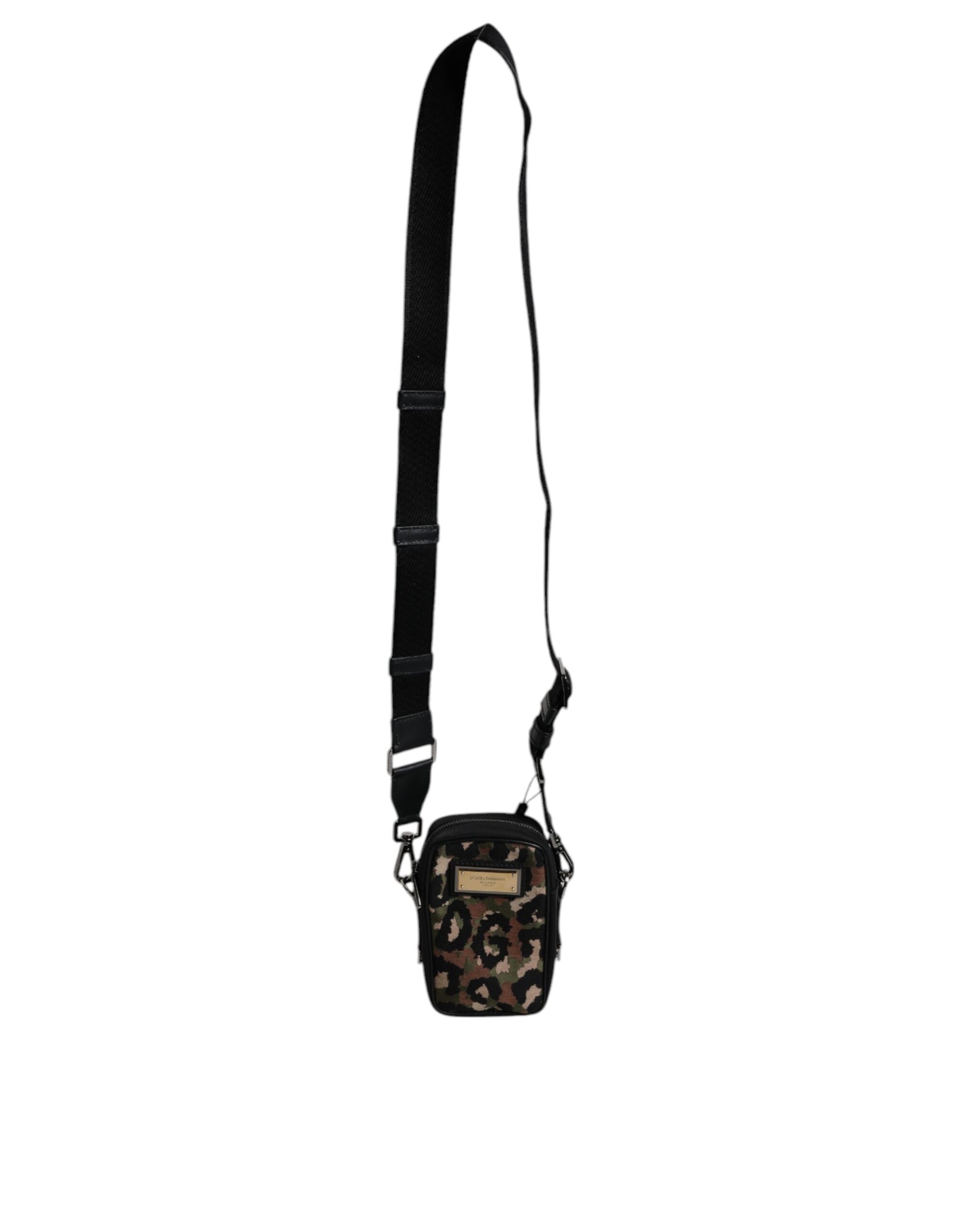 Shoulder Bag by Dolce & Gabbana for men in calfskin leather & poly cotton multicolor & jacquard features a effortless sophistication silhouette, secured by a zipper with ample and versatile shoulder-strap for a effortless sophistication finish.