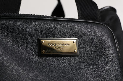 Pet Carry Backpack by Dolce & Gabbana for men in leather & nylon black & silver features an stately silhouette from the Leather Nylon Pet Carry Backpack range, with a secure zipper, ample , and versatile shoulder-strap, handle, adjustable-strap & detachable-strap.