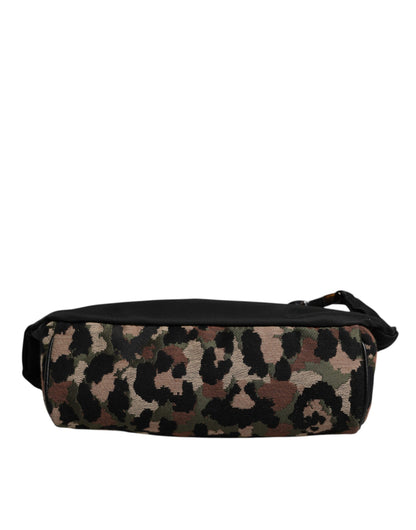 Fanny Pack Backpack by Dolce & Gabbana for men in leather & poly cotton black, gold & multicolor features a stately Leather Poly Cotton Fanny Pack Backpack design, showcasing a secure zipper, ample , and versatile adjustable-strap & belt-strap for a stately finish.