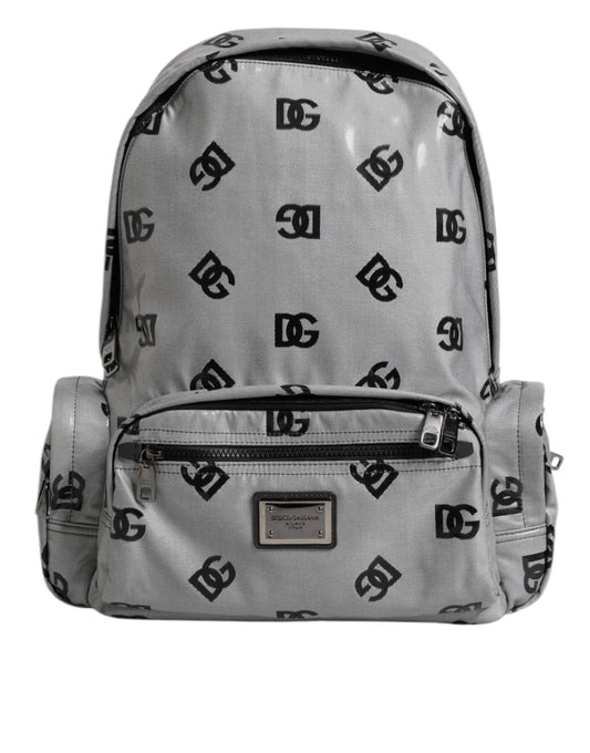 Backpack by Dolce & Gabbana for men in pu leather & cotton black, gray & signature features a stately PU Leather Cotton Backpack design, showcasing a secure zipper, ample , and versatile shoulder-strap & backpack-strap for a stately finish.
