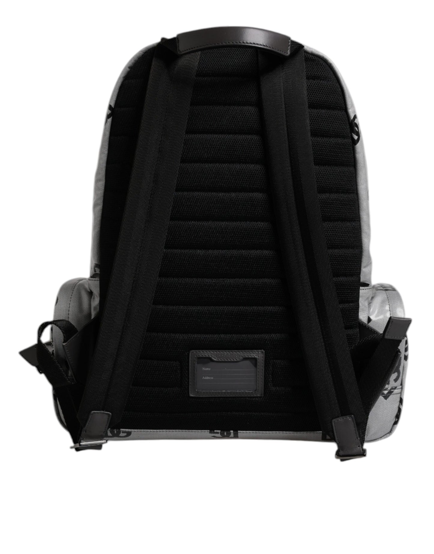Backpack by Dolce & Gabbana for men in pu leather & cotton black, gray & signature showcases a stately PU Leather Cotton Backpack design, featuring a secure zipper with stately and versatile shoulder-strap & backpack-strap.