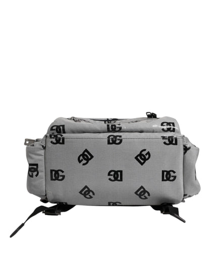Backpack by Dolce & Gabbana for men in pu leather & cotton black, gray & signature presents a stately PU Leather Cotton Backpack design, showcasing a secure zipper with ample and versatile shoulder-strap & backpack-strap for a stately finish.
