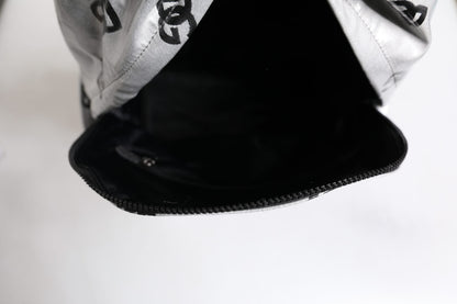 Backpack by Dolce & Gabbana for men in pu leather & cotton black, gray & signature showcases an architectural PU Leather Cotton Backpack design, featuring a secure zipper, ample , and architectural shoulder-strap & backpack-strap for a sophisticated look.
