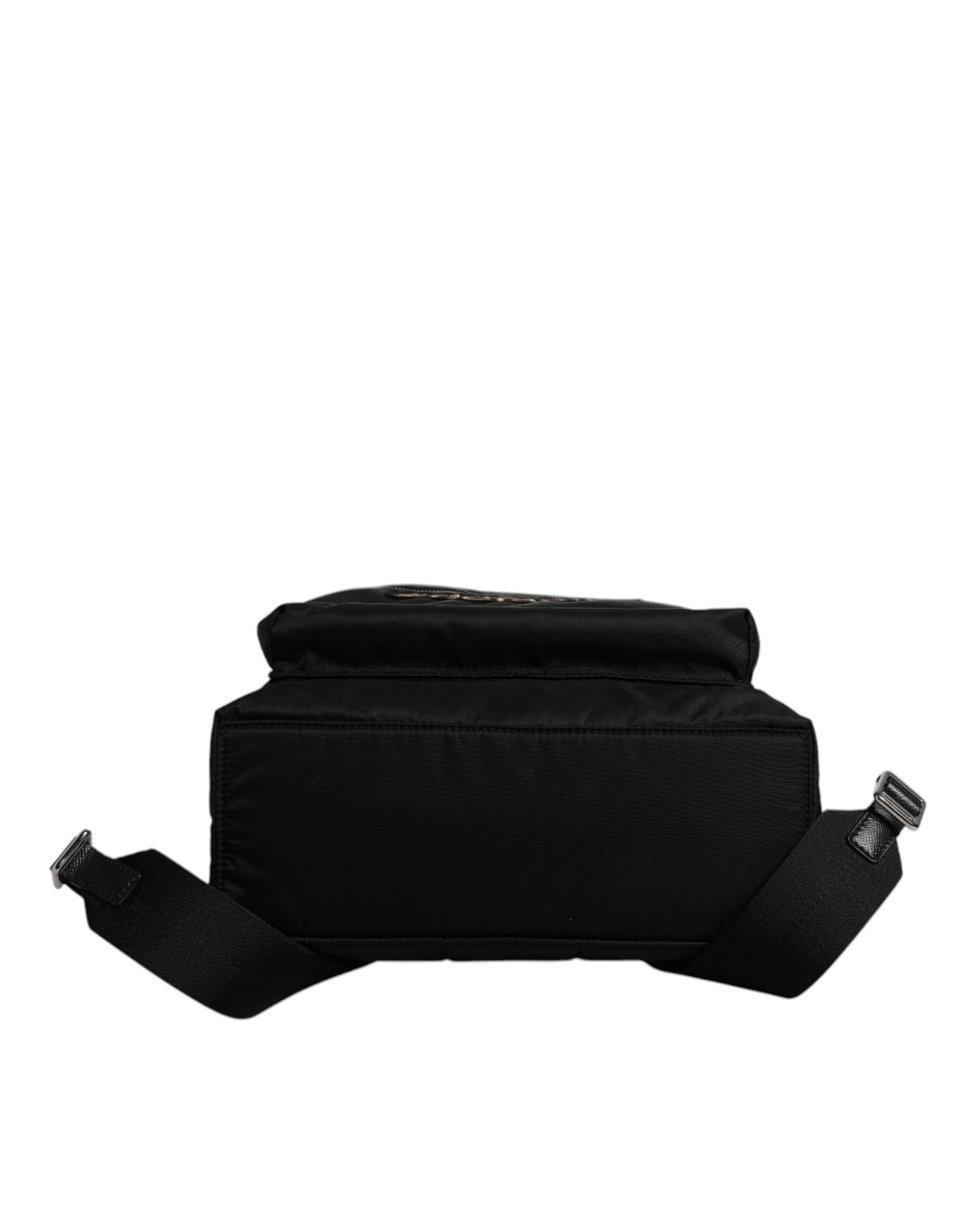 Backpack by Dolce & Gabbana for men in nylon black & signature showcases a stately Vulcano Nylon Backpack design, featuring a secure zipper with stately and versatile shoulder-strap & backpack-strap.