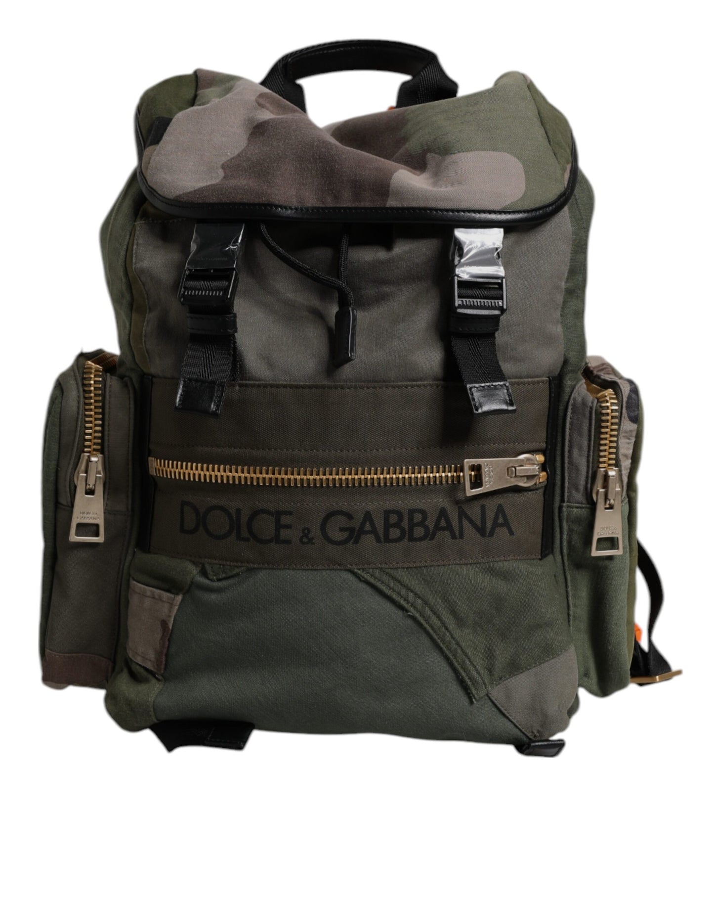 Large Travel Drawstring Backpack by Dolce & Gabbana for men in calf leather & cotton military-green, camouflage & patchwork features a architectural Calf Leather Cotton Large Travel Drawstring Backpack design with a secure drawstring, ample internal-pockets, and versatile backpack-strap for a architectural finish.