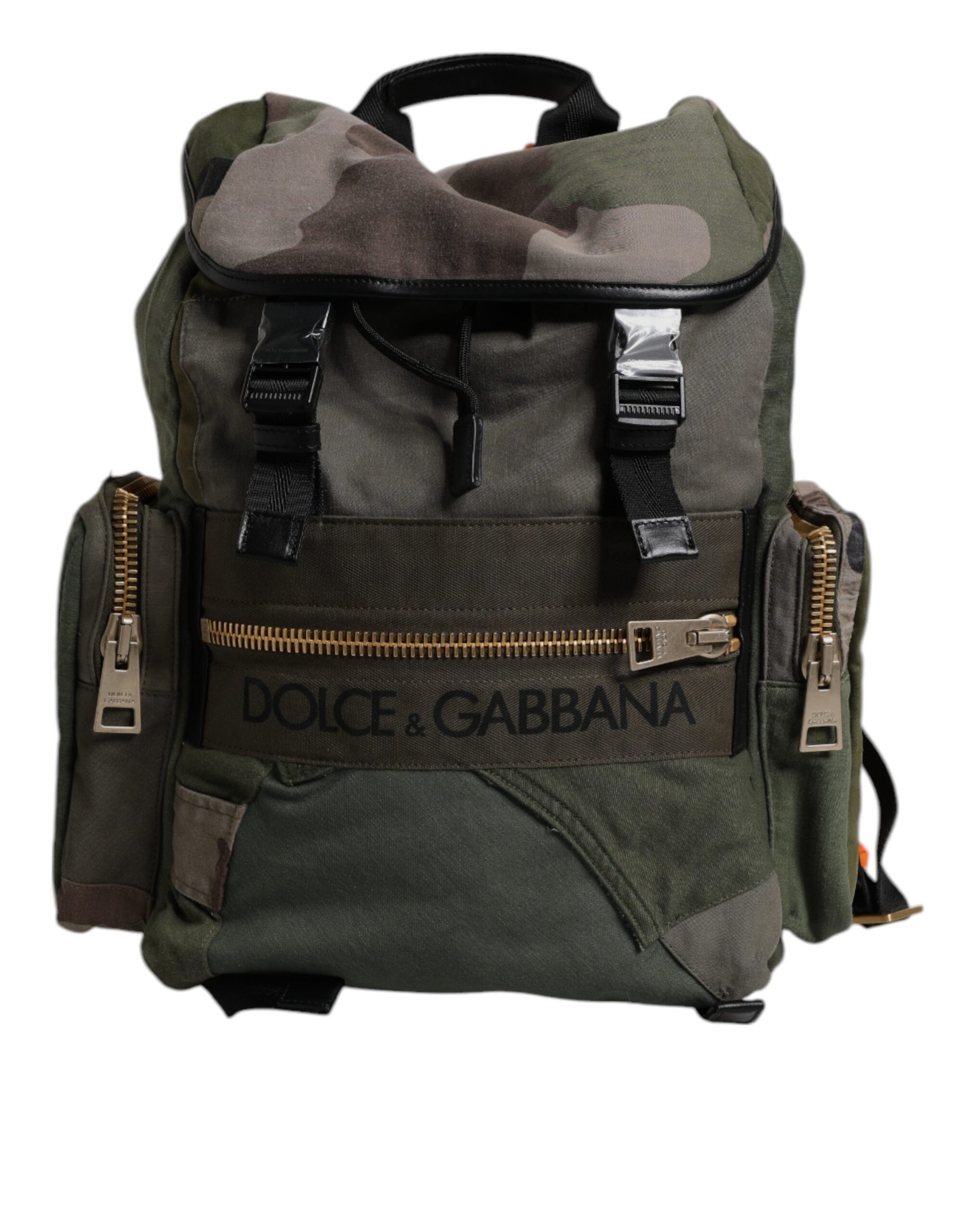 Large Travel Drawstring Backpack by Dolce & Gabbana for men in calf leather & cotton military-green, camouflage & patchwork features a architectural Calf Leather Cotton Large Travel Drawstring Backpack design with a secure drawstring, ample internal-pockets, and versatile backpack-strap for a architectural finish.