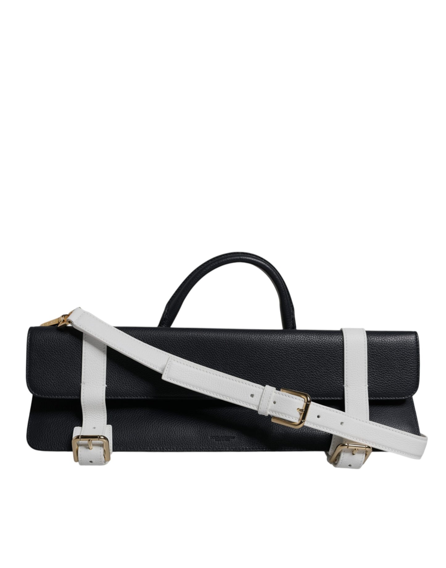 2-in-1 Shoulder & Crossbody Bag by Dolce & Gabbana for women in calfskin leather & cotton blue & white features a statuesque silhouette, showcasing a secure buckle and statuesque with versatile crossbody-strap & shoulder-strap for a statuesque finish.