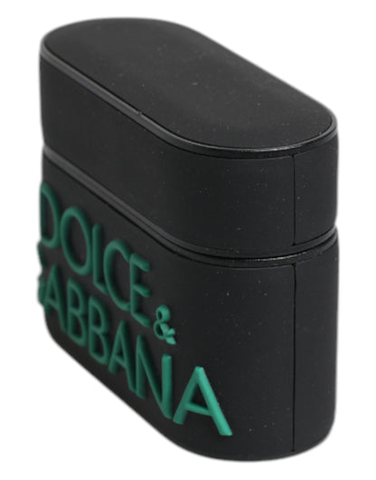Dolce & Gabbana Polycarbonate PVC Rubber & Silicone Earbuds Carrying Case - Black Green Orange