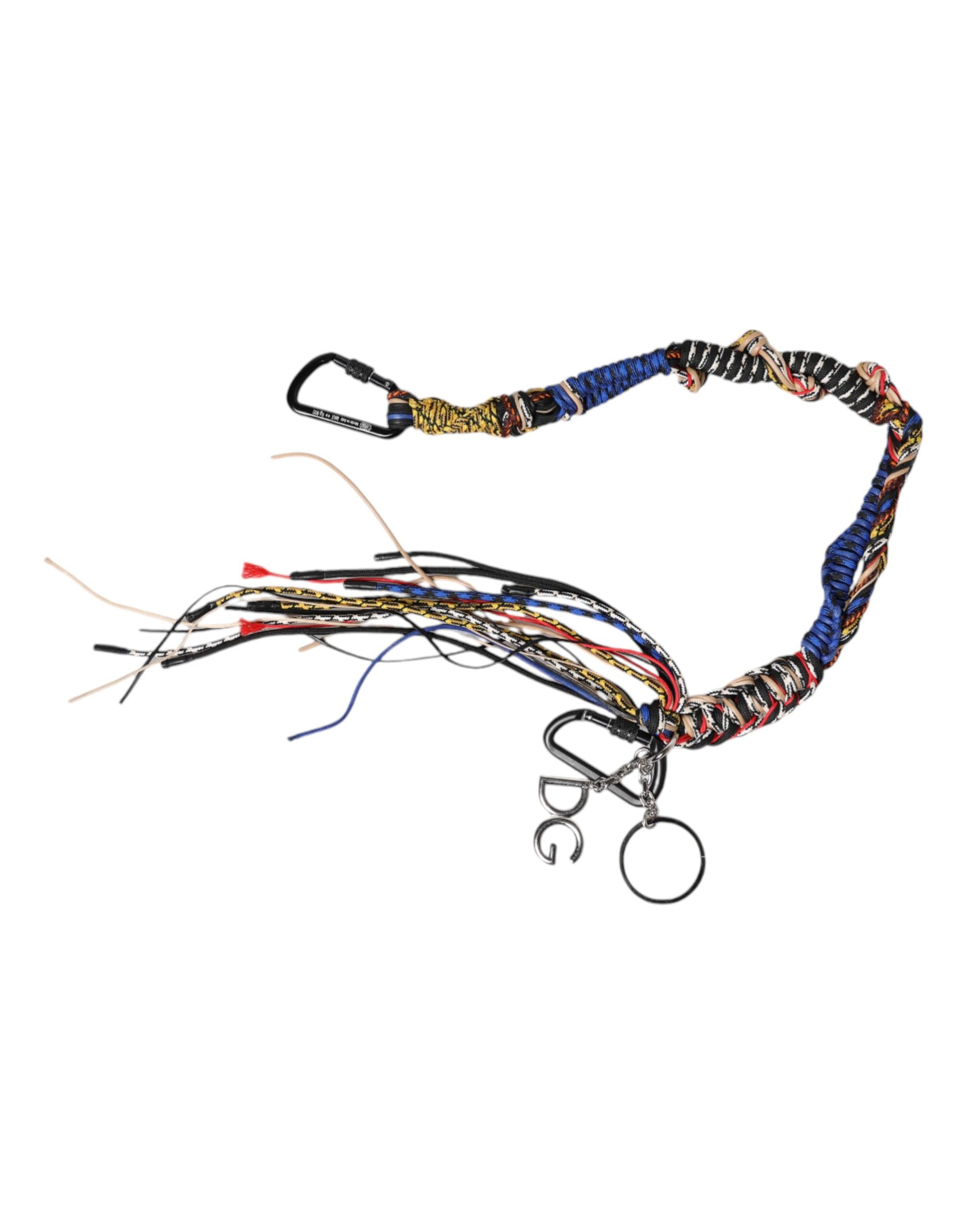 Shoulder Strap from Dolce & Gabbana for women in lyocell multicolor & silver features an on trend design from the Logo Bag Lyocell Shoulder Strap collection, highlighting a premium look.