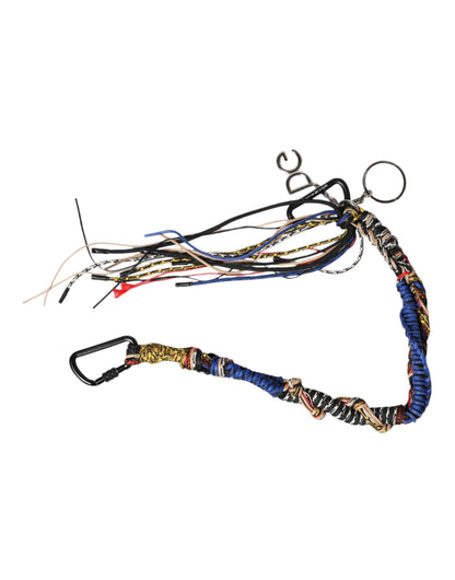 Shoulder Strap from Dolce & Gabbana for women in lyocell multicolor & silver features an on trend design from the Logo Bag Lyocell Shoulder Strap collection, highlighting a premium look.