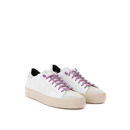 Sneakers by P448 for women in suede leather & lurex fuchsia, ivory & white features an versatile design from the Women's Casual Suede Leather & Lurex Sneakers collection, highlighting a versatile casual style for a premium, high-fashion look.