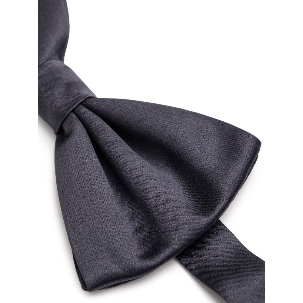 Necktie by Dolce & Gabbana for men in silk brown & dark-gray features a distinguished silhouette, artfully capturing the essence of the distinguished Silk Necktie design for a sophisticated look.