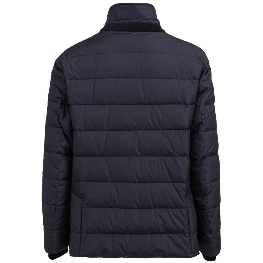 Jacket by Dolce & Gabbana for men in polyester blue presents a authentic silhouette, artfully detailed with a authentic and functional pockets & insulated for a premium authentic finish.