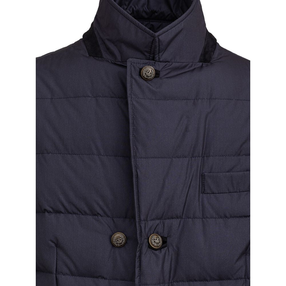 Jacket by Dolce & Gabbana for men in polyester blue features a smart silhouette, perfectly accentuated by its unique and functional pockets & insulated for a smart finish.
