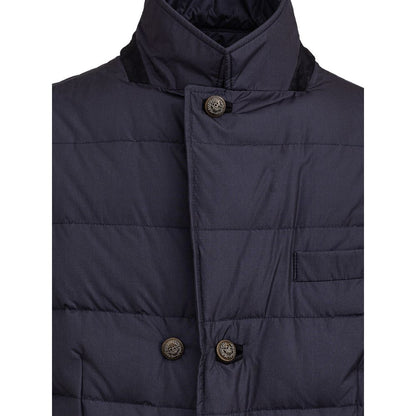 Jacket by Dolce & Gabbana for men in polyester blue features a smart silhouette, perfectly accentuated by its unique and functional pockets & insulated for a smart finish.