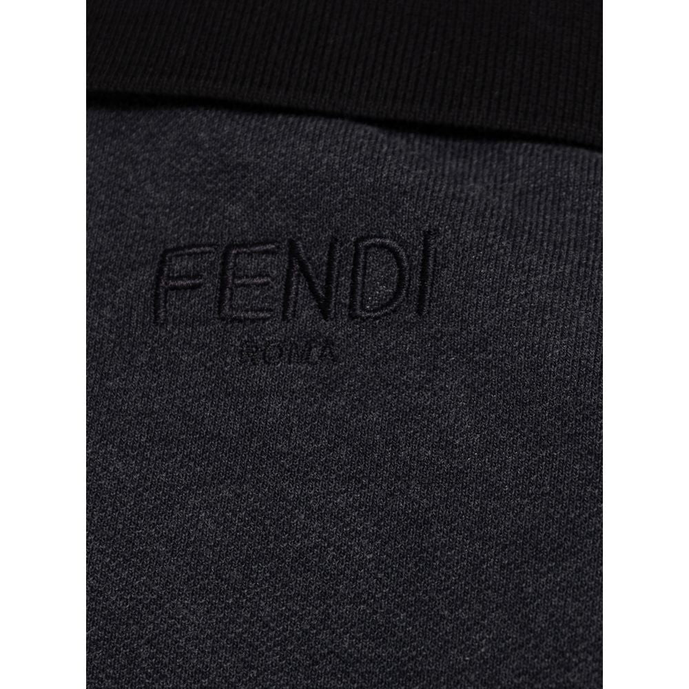 Polo Shirt by Fendi for men in cotton black & yellow presents a crisp silhouette, artfully detailed with a crisp and crisp .