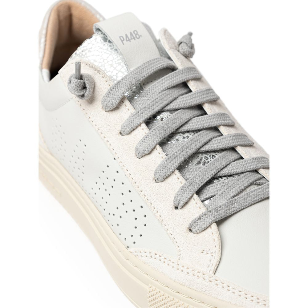 Sneakers by P448 for women in leather white & signature features a chic design, perfectly showcasing the chic casual style of this Women's Casual Leather Sneakers.