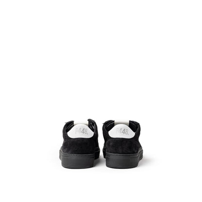 Sneakers by P448 for men in suede leather black & white presents a on trend silhouette from the Men's Fashion Suede Leather Sneakers collection, showcasing a on trend fashion style for an elevated aesthetic.