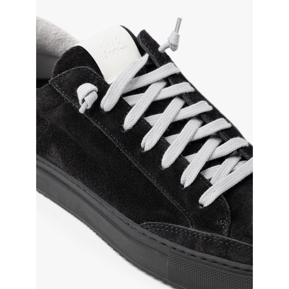 Sneakers by P448 for men in suede leather black & white features an versatile design from the Men's Fashion Suede Leather Sneakers collection, highlighting a versatile fashion style for a premium, high-fashion look.