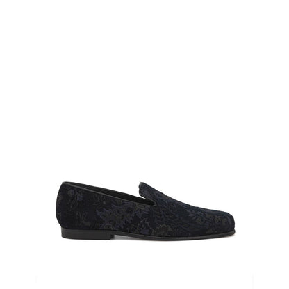 Loafer Shoes by Etro for men in leather modal & viscose blue, jacquard & print features an dynamic silhouette from the Men's Leather Modal & Viscose Loafer Shoes collection, defined by a dynamic and for a dynamic look.