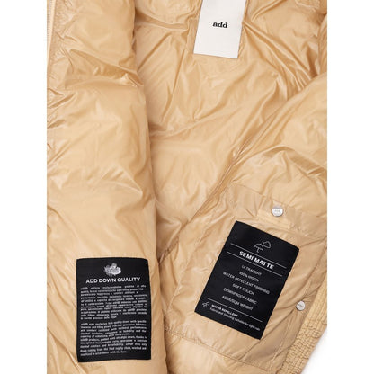 Jacket by Add for women in polyamide yellow features a smart silhouette, perfectly accentuated by its unique and functional lightweight for a smart finish.