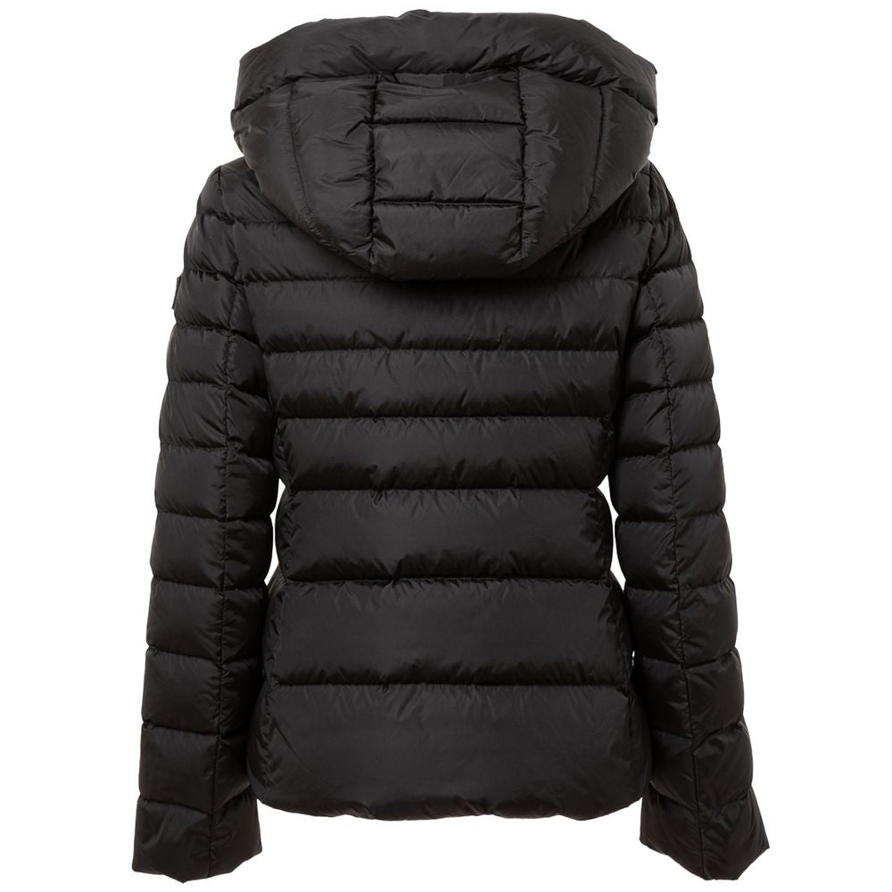 Hooded Puffer Jacket by Add for women in polyamide & duck down black features an on trend silhouette, showcasing refined lightweight, pockets, hooded & insulated and a sophisticated hooded neckline for a truly on trend finish.