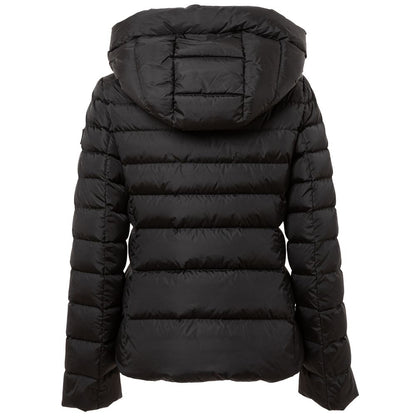 Hooded Puffer Jacket by Add for women in polyamide & duck down black features an on trend silhouette, showcasing refined lightweight, pockets, hooded & insulated and a sophisticated hooded neckline for a truly on trend finish.